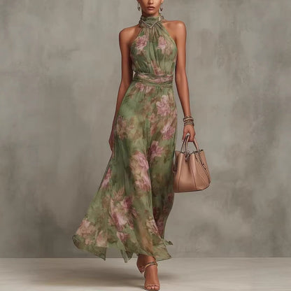 Resort-style Waist-cinching Figure-flattering Dress - product image 1 of 4