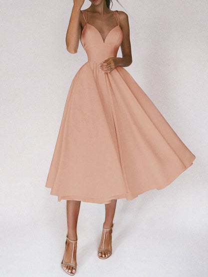 Women's V-Neck A-Line Maxi Dress – product image 6