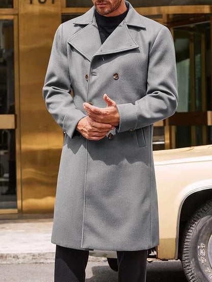 Men's Double-Breasted Wool-Blend Trench Coat – product image 7