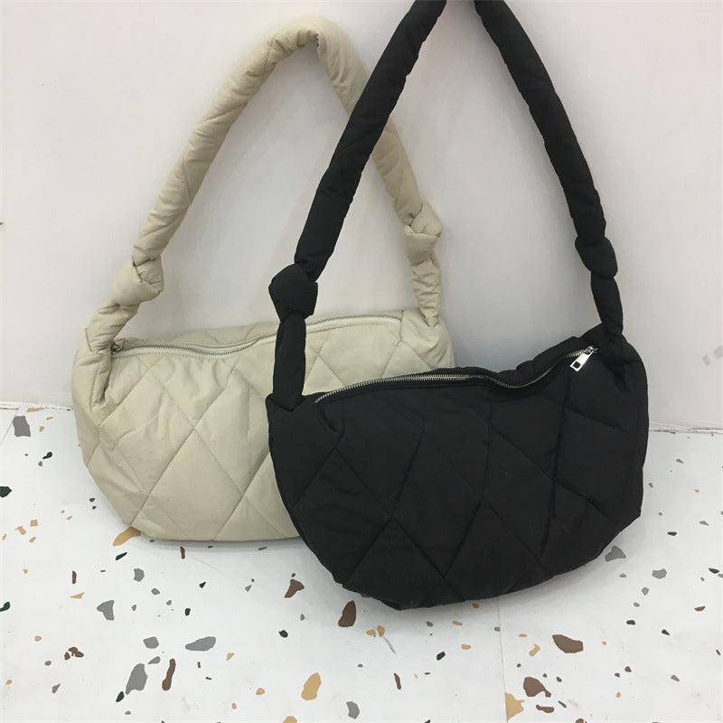 Rhombic Quilted Shoulder Bag – product image 6