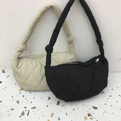 Rhombic Quilted Shoulder Bag – product image 6