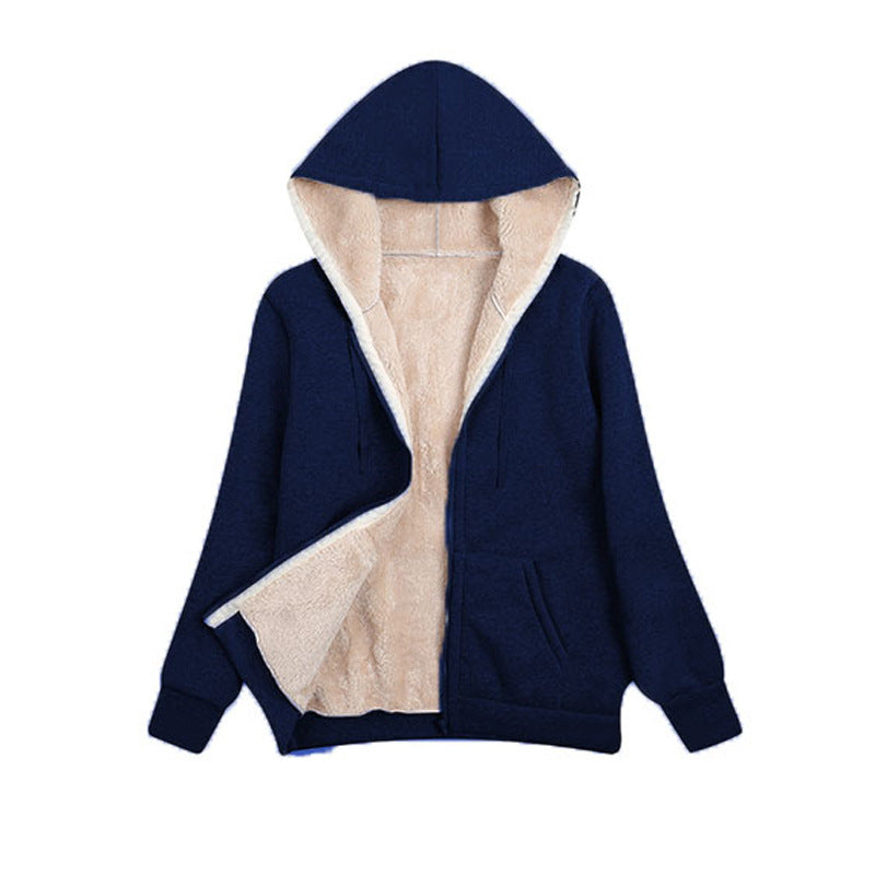 Long-sleeved sweater plush coat – product image 9