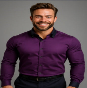 Men's Solid Long-Sleeve Casual Shirt – product image 14