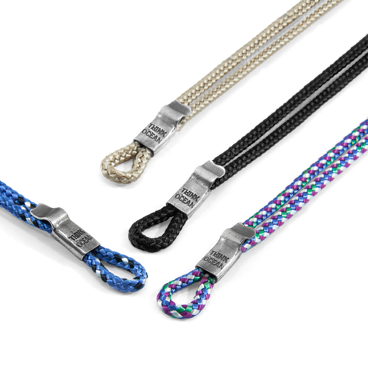 Blue Think Ocean Signature Silver and Rope Bracelet - product image 3 of 5