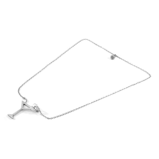 Beach Cocktail Link Paradise Silver Necklace Pendant – product image 2 of 8