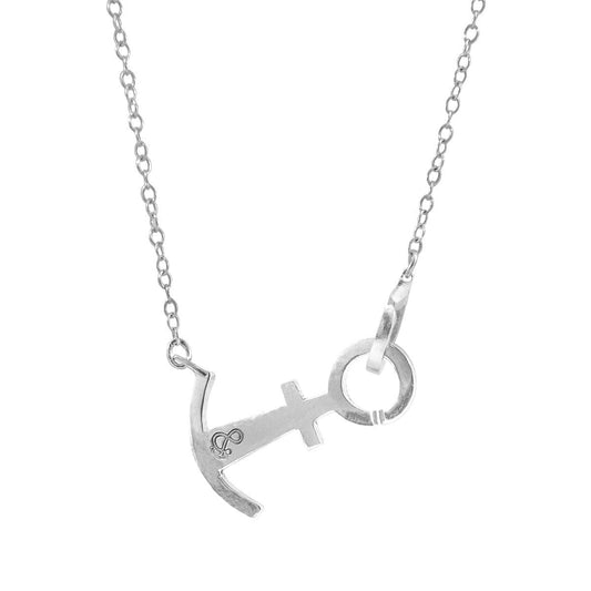Tourists Anchor Link Paradise Silver Necklace Pendant – product image 1 of 8