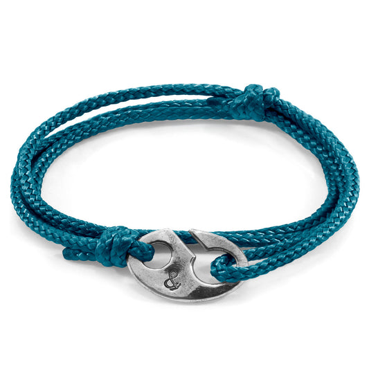 Ocean Blue Windsor Silver and Rope Bracelet - product image 1 of 4