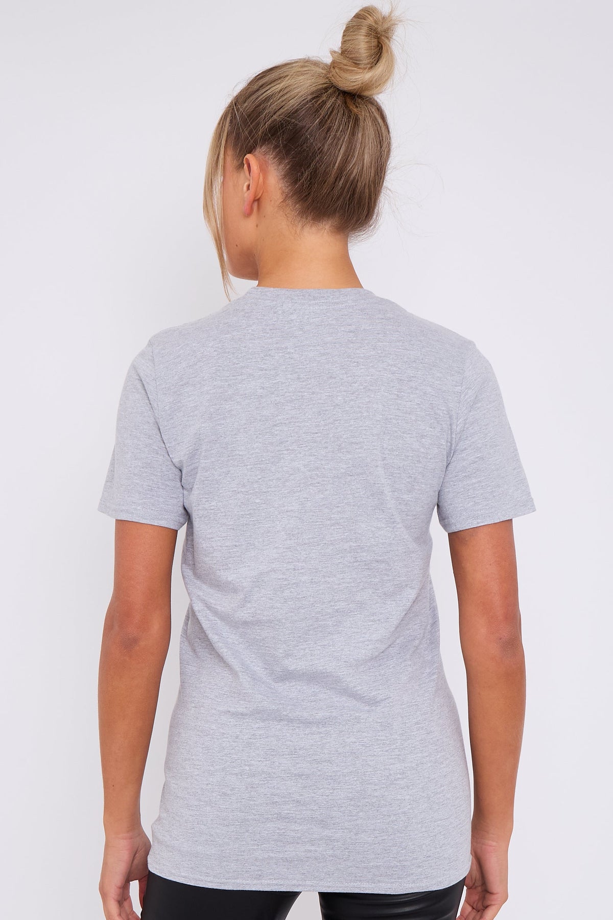 Grey C'est La Vie Short Sleeve Regular Fit T Shirt – product image 5 of 5