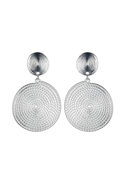 Silver Rope Circle Earrings – product image 1 of 2