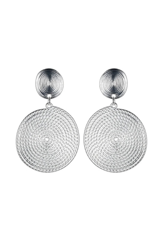 Silver Rope Circle Earrings – product image 1 of 2