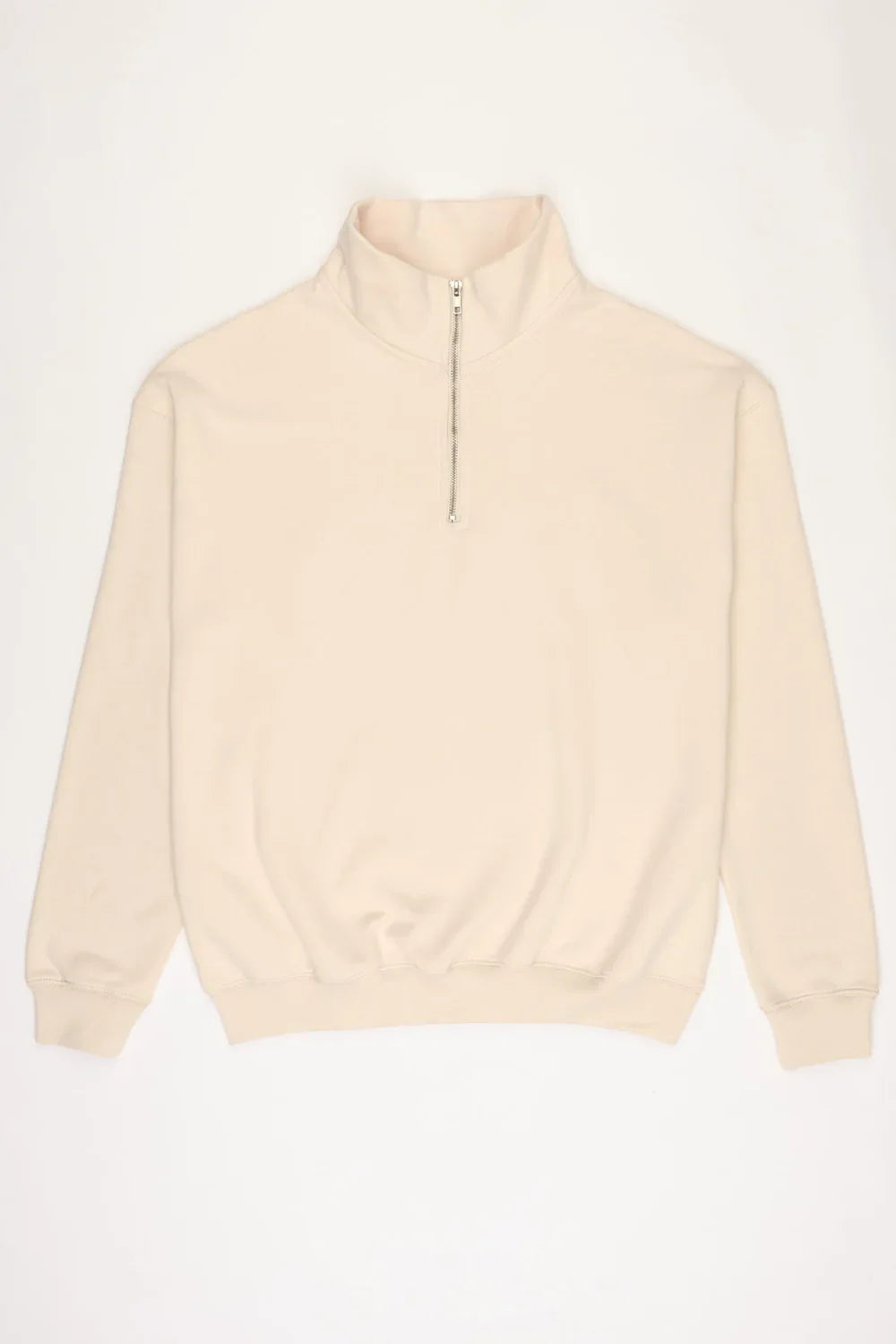 Beige 1/4 Zip Fleece Tracksuit – product image 3 of 7
