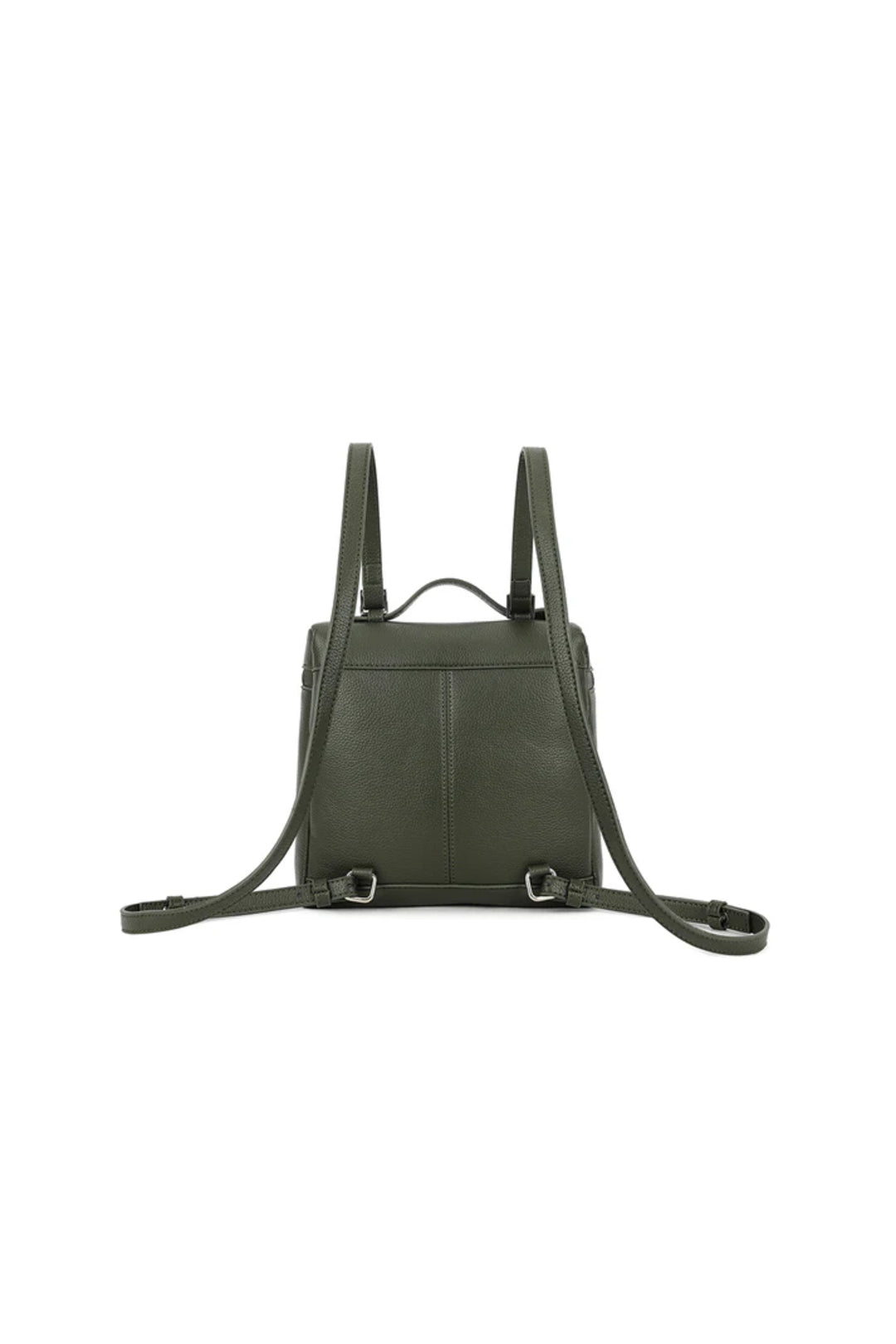 Olive Green Faux Leather Backpack – product image 3 of 3