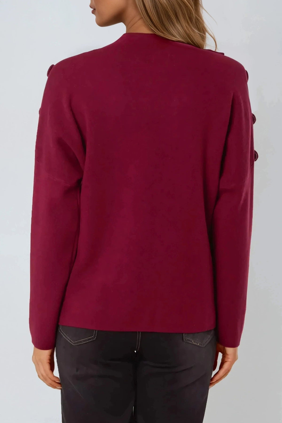 Wine High Neck Jumper – product image 4 of 5