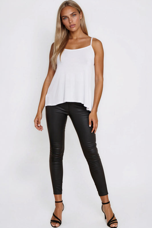 White Strappy Cami Top – product image 2 of 3