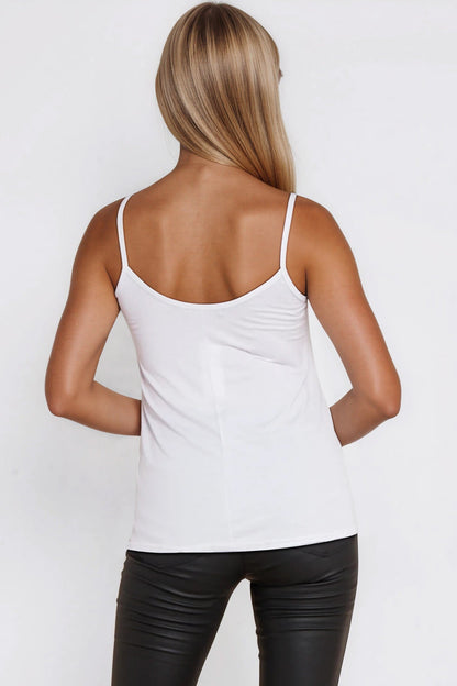 White Strappy Cami Top – product image 3 of 3