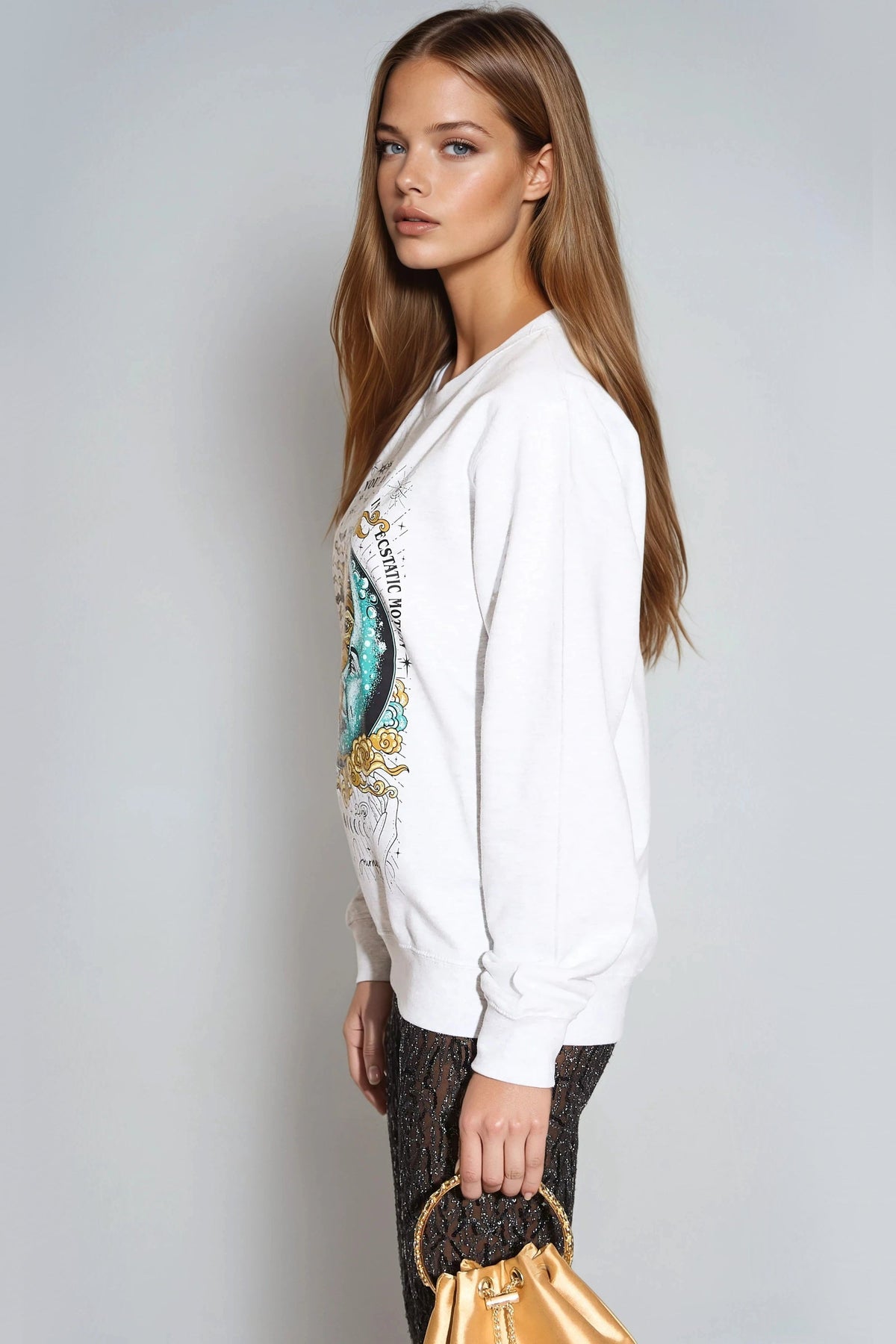 White Follow Your Journey Sweatshirt – product image 4 of 7