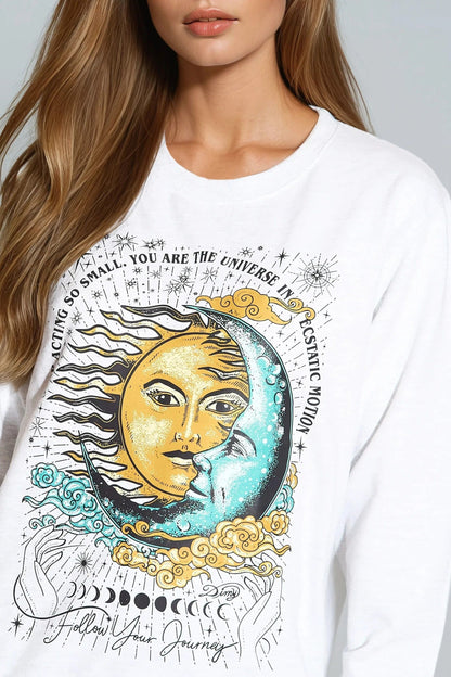 White Follow Your Journey Sweatshirt – product image 5 of 7