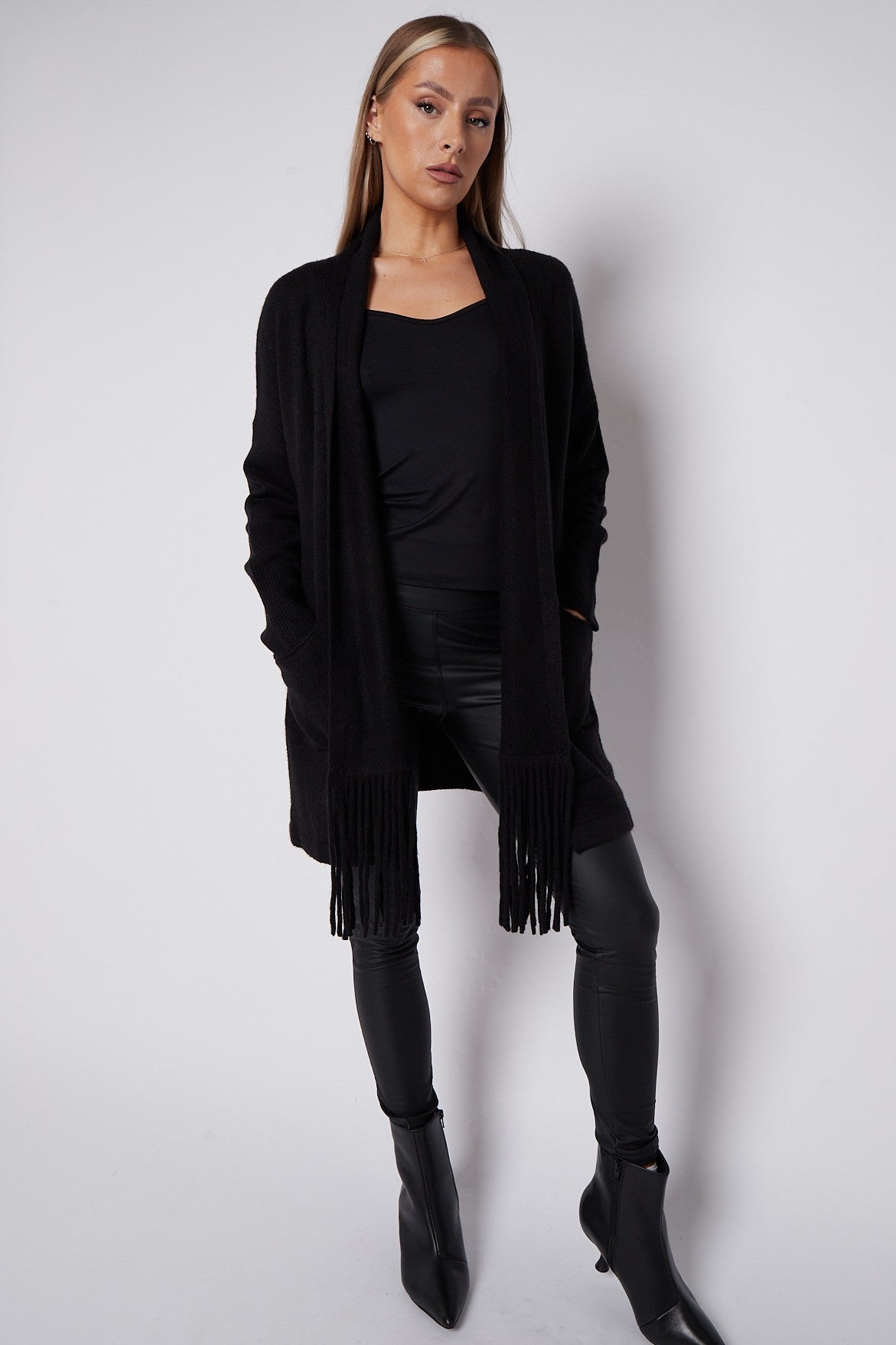 Black Fringed Tassel Cardigan – product image 5 of 7