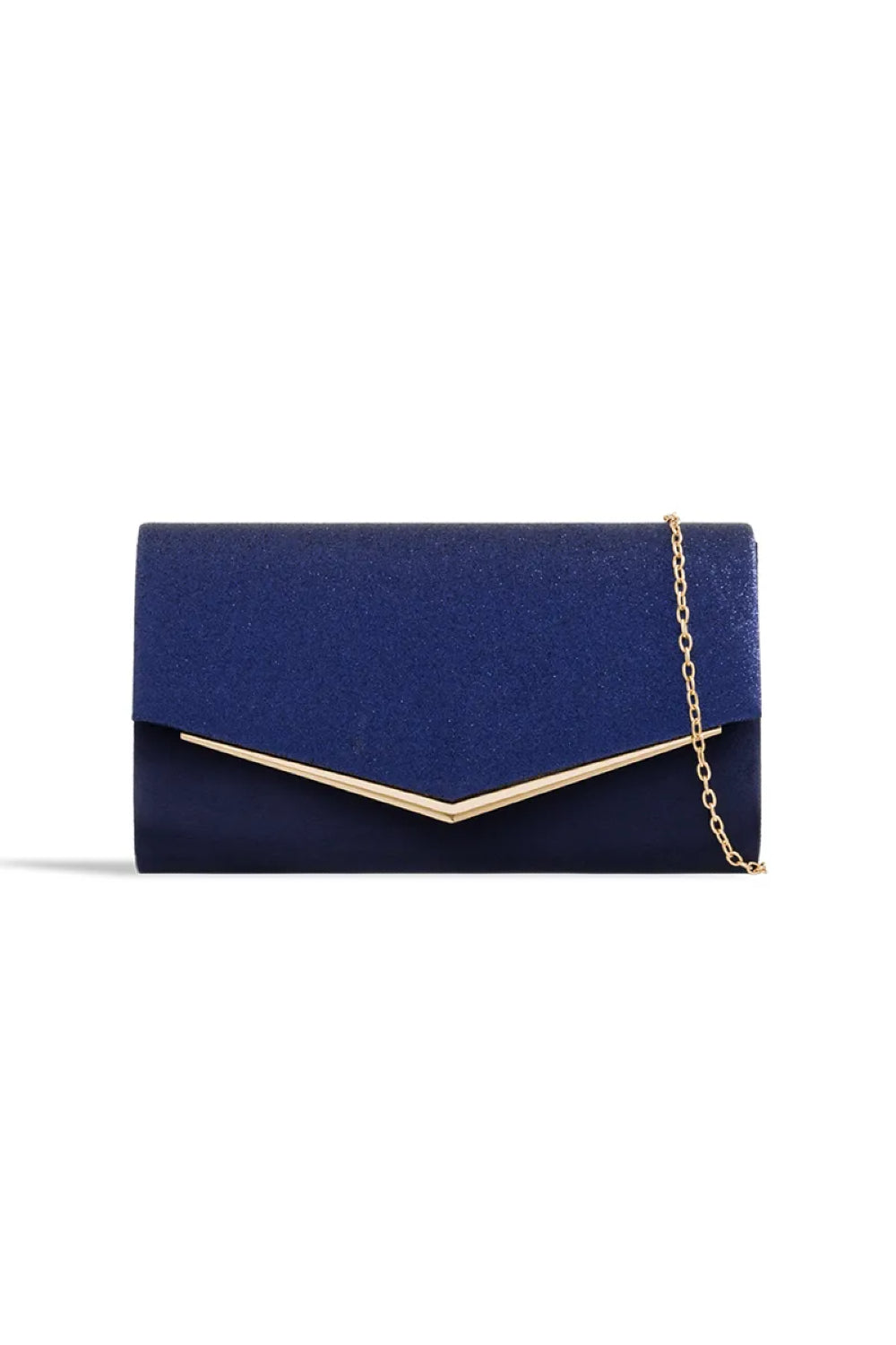 Navy Glitter Envelope Clutch – product image 1