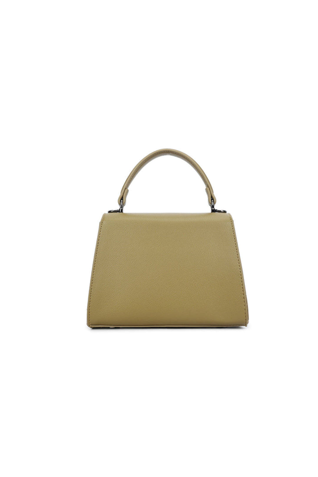 Olive Green Faux Leather Top Handle Handbag – product image 3 of 3