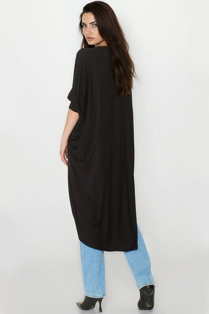 Black Batwing Sleeve Kimono Cardigan – product image 3 of 4