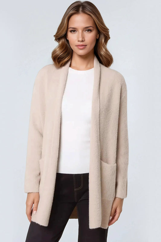 Beige Soft Open Front Cardigan – product image 1 of 3