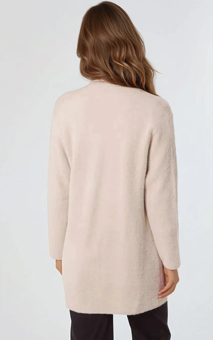 Beige Soft Open Front Cardigan – product image 3 of 3
