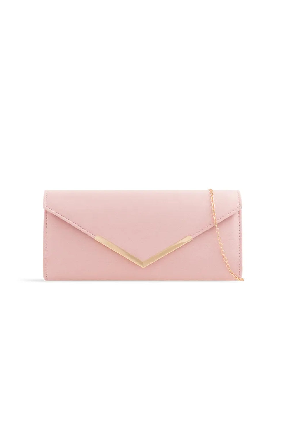 Pink Suede Envelope Clutch Bag – product image 1 of 1