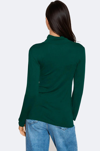 Green Turtleneck Long Sleeve Top – product image 4 of 4