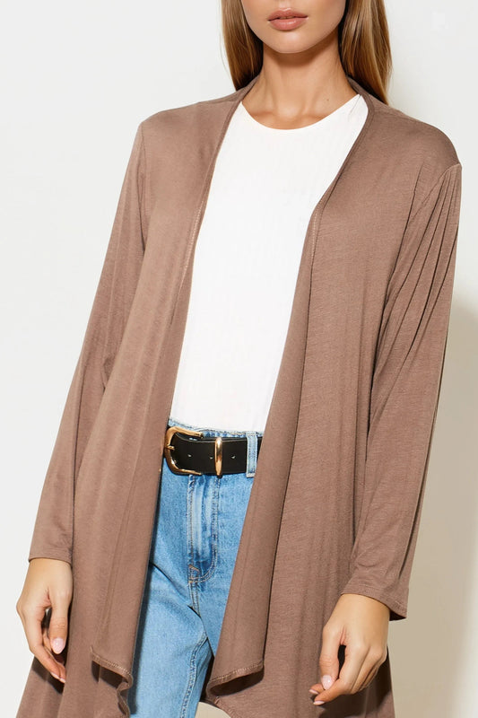 Mocha Waterfall Cardigan – product image 2 of 3