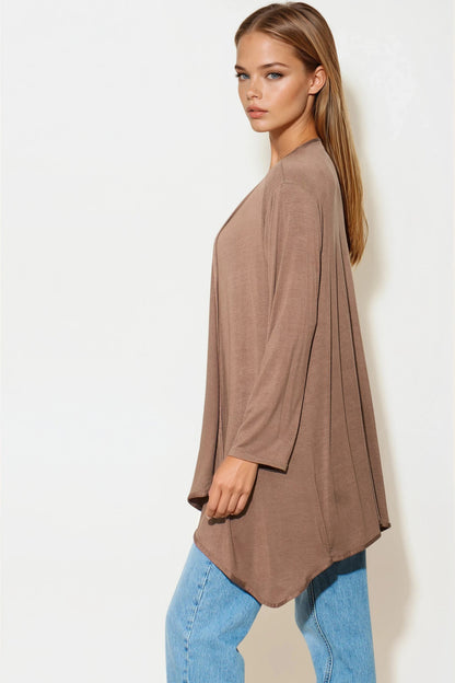 Mocha Waterfall Cardigan – product image 3 of 3