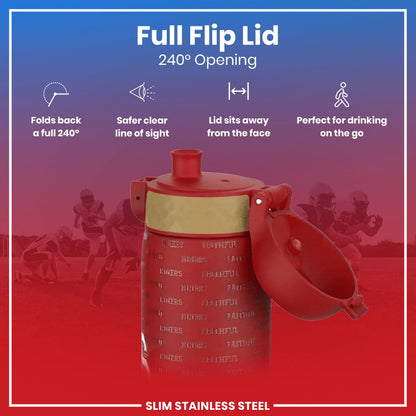 Leak Proof NFL Water Bottle, Stainless Steel, San Francisco 49ers, 600ml (20oz) – product image 4 of 7
