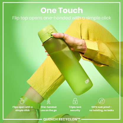 ION8 Recyclon Leak-Proof Bottle – Green (1L) – product image 3