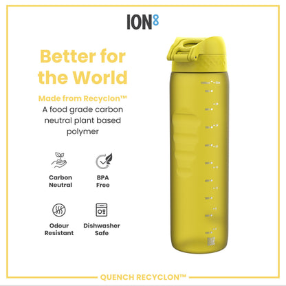 ION8 Recyclon Leak-Proof Bottle – Yellow (1L) – product image 5