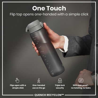 ION8 Recyclon Leak-Proof Bottle – Grey (1L) – product image 3