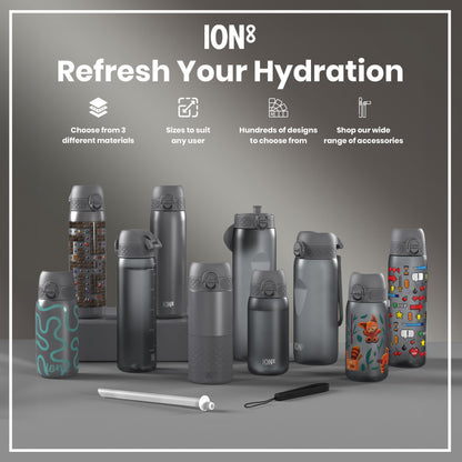 ION8 Recyclon Leak-Proof Bottle – Grey (1L) – product image 7