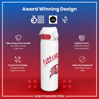 Leak Proof NFL Water Bottle, Stainless Steel, Arizona Cardinals, 600ml (20oz) – product image 6 of 7