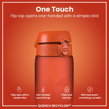 ION8 Recyclon Leak-Proof Bottle – Hearty Orange (1L) – product image 3