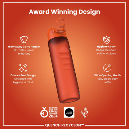 ION8 Recyclon Leak-Proof Bottle – Hearty Orange (1L) – product image 6
