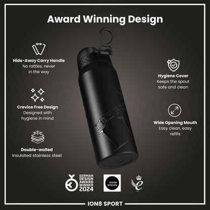 Lions X ION8 Insulated Steel Water Bottle, British & Irish Lions, Lions, 750ml (24oz) – product image 6 of 7