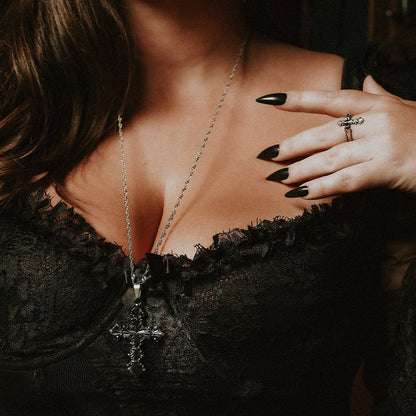 Lament Cross Stainless Steel Necklace – product image 2