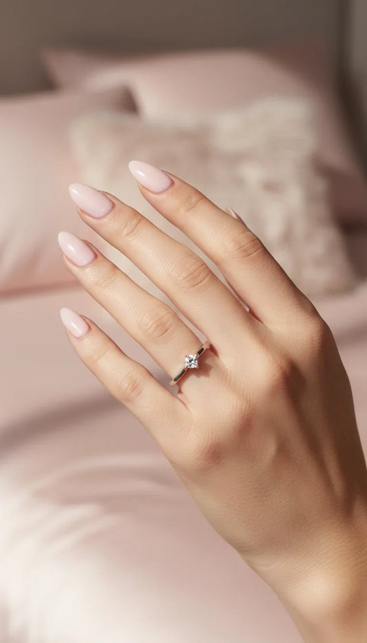 Box set of 36 Crystal Square Cut Silver Stacking Rings – product image 2 of 3