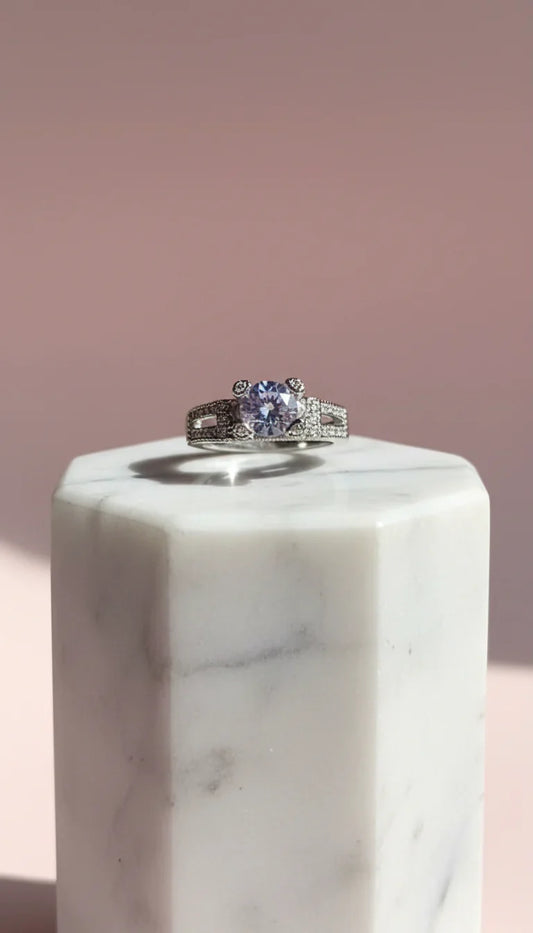 Round Cut Crystal Ring Gold Box set of 12 – product image 1 of 2