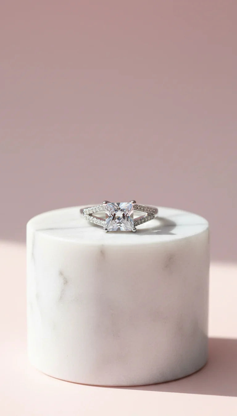 Square Cut Crystal Ring Box set of 12 – product image 1 of 2