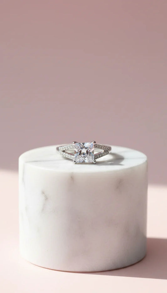 Square Cut Crystal Ring Box set of 12 – product image 1 of 2