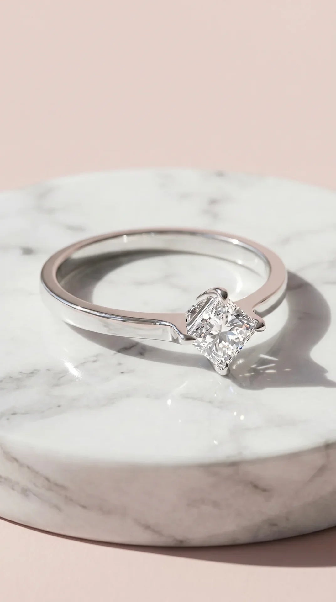 Box set of 36 Crystal Square Cut Silver Stacking Rings – product image 1 of 3