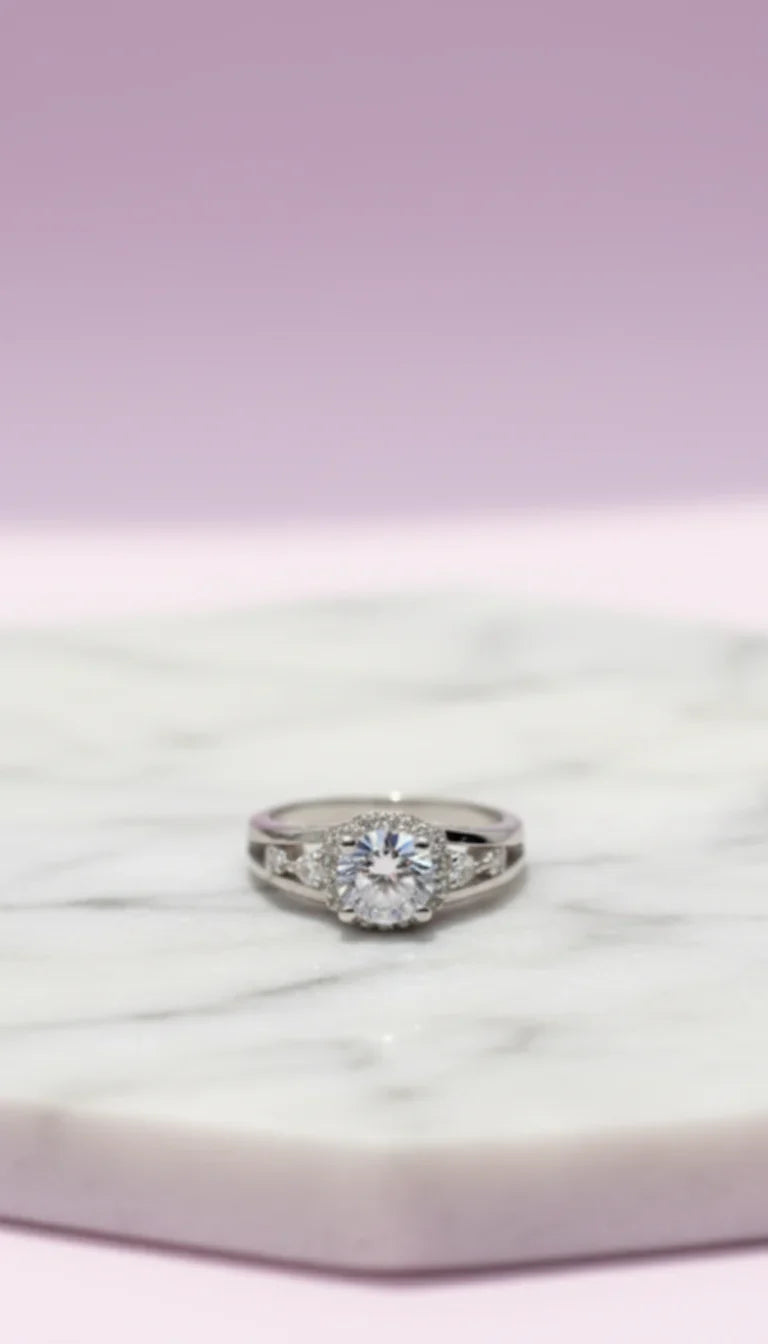 Curved Crystal Ring Silver Box set of 12 – product image 1 of 1