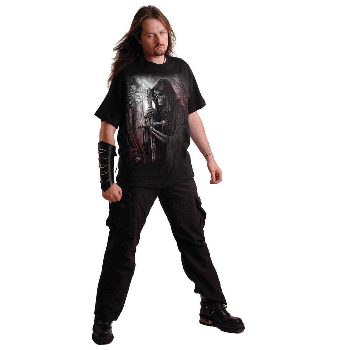 Soul Searcher Black Graphic T-Shirt – product image 3