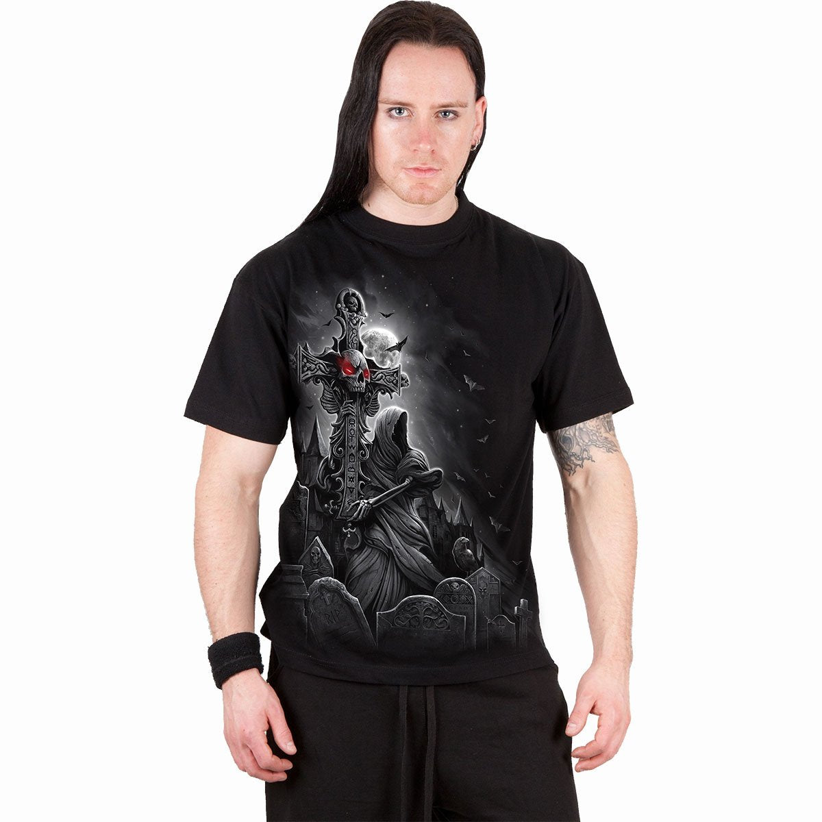 Grave Walker Black Graphic T-Shirt – product image 3