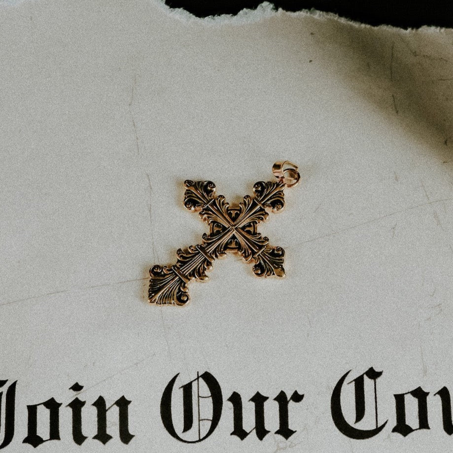 Gold Lament Cross Charm – product image 3